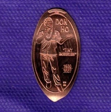 HAWAII DON HO "Tiny Bubbles" Elongated Pressed Copper Penny