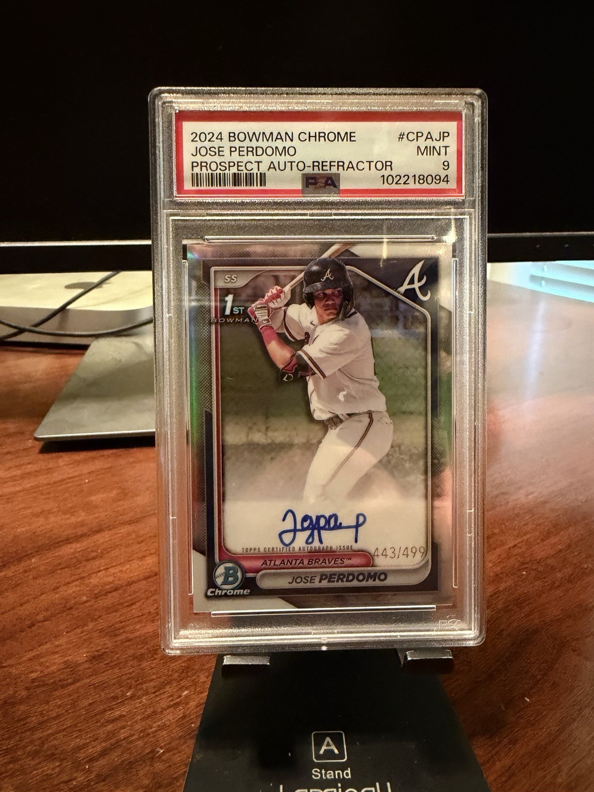 2024 Bowman Chrome - Prospect Autographs Jose Perdomo #CPA-JP Refractor /499 