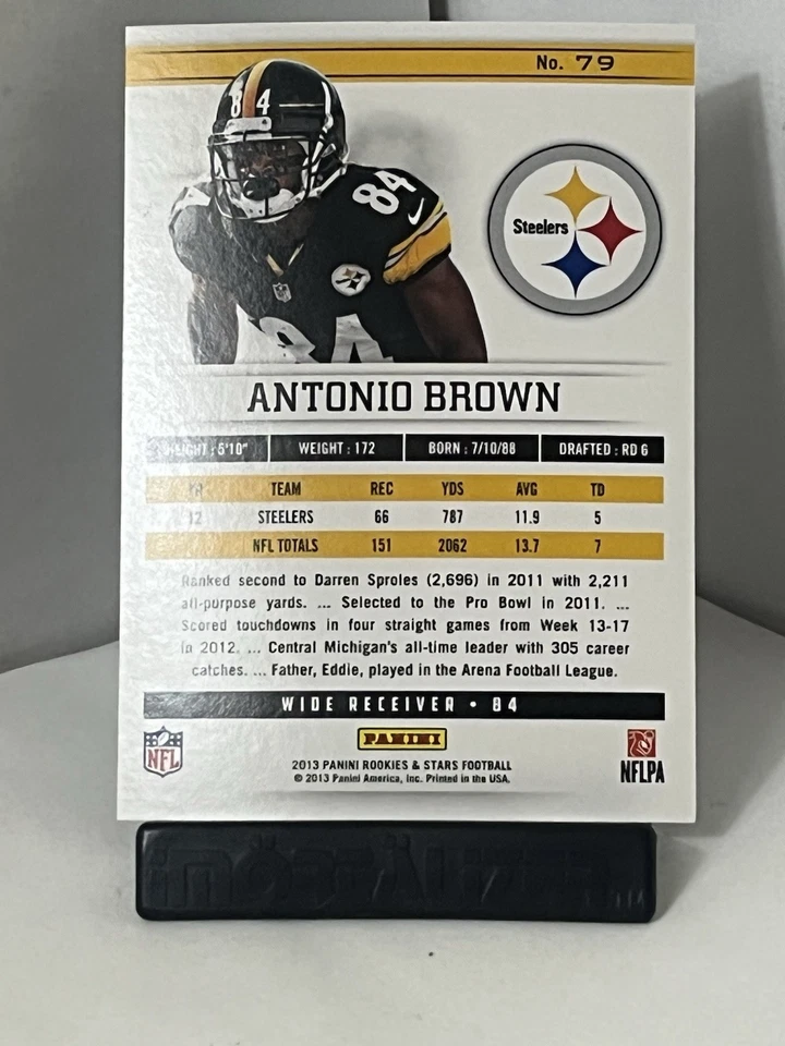 2013 Panini Rookies & Stars Longevity Ruby Antonio Brown #79 - Image 3 of 3