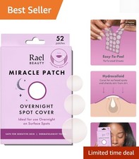 Gentle Overnight Pimple Patches - Effective Hydrocolloid Cover, 52 Count