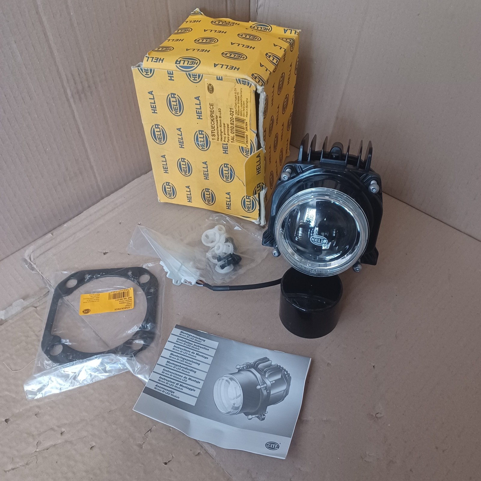 Phare BI-LED 12/24V LHD anti-vibration pour engin agricole et camion