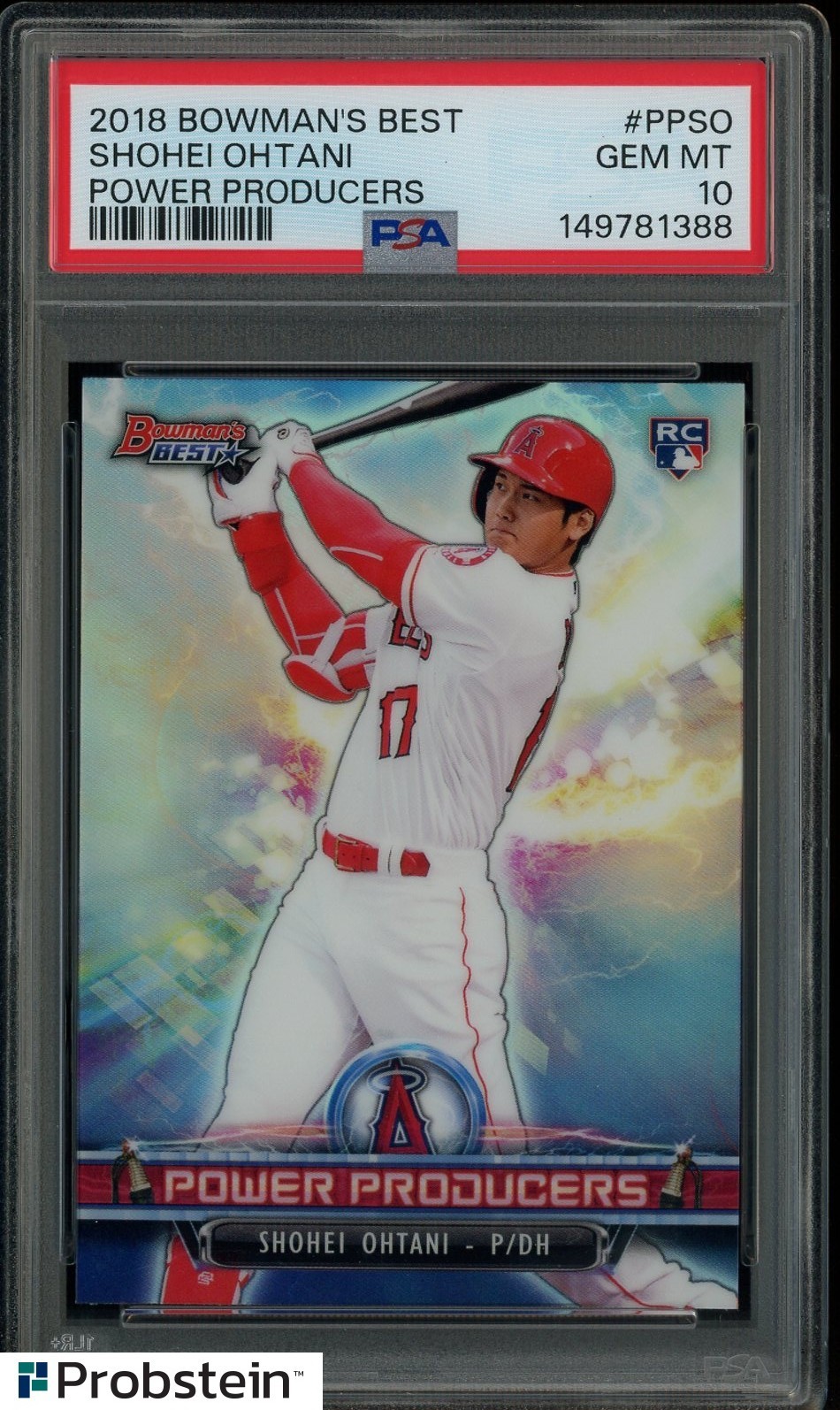 2018 Bowman's Best Power Producers #PPSO Shohei Ohtani RC Rookie PSA 10