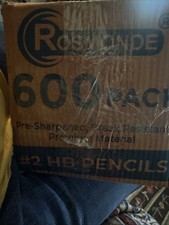 Wood-Cased 2 HB Pencils, Yellow, Pre-Sharpened, Bulk Pack, 576 Pencils