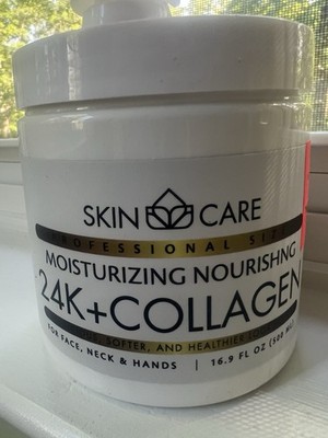 Skin Care Professional Spa 24K+Collagen Moisturizing Cream Paraben-Free 16.9oz