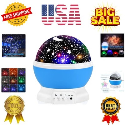 Night Light for Kids, Kids Night Light Nebula 360 Degree Rotation - 4 LED Bul...