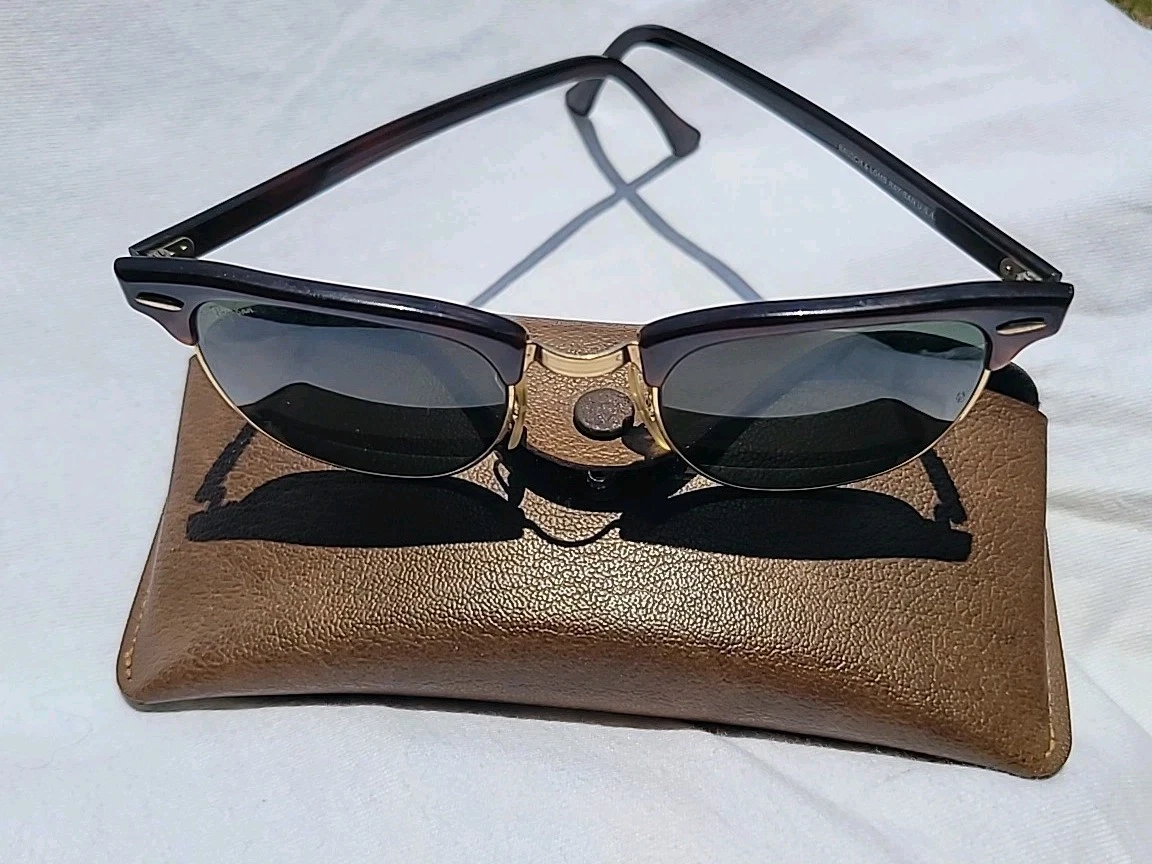Ray-Ban Gold Oval Original Vintage Sunglasses for sale | eBay
