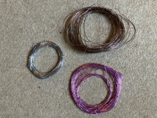 Lge lot 3 colours bendable 0.7mm florist Craft Wire beading jewellery grt make