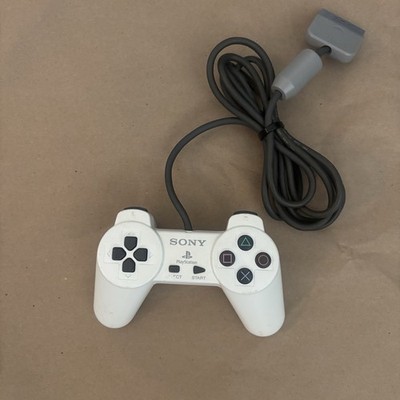 Sony PlayStation 1 Wired Ergonomic Controller White 6ft Cable SCPH-1080
