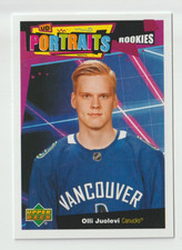 2020-21 Upper Deck UD Portraits Rookies #P59 Olli Juolevi - Vancouver Canucks