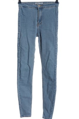 BERSHKA Skinny Jeans Damen Jeans Gr. DE 32 blau Casual-Look