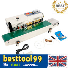 FR770 Continuous Band Sealer Constant Heat Automatic Plastic Bag Sealing Machine