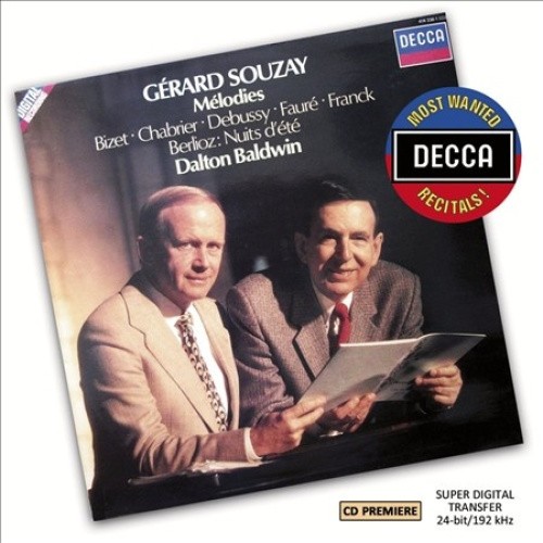 Most Wanted: Gerard Souzay - Melodies by Souzay/Paris Conservatoire Orchestra