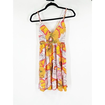 Maaji Size Medium Floral Mini Strappy Sundress