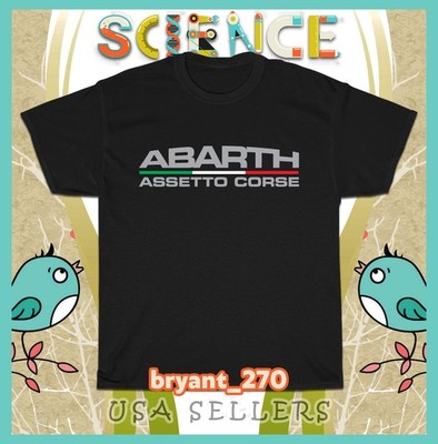 New Tees Fiat 500 Abarth SS cars Logo Men's T-Shirts American Tees