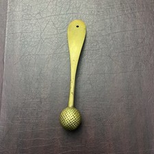 Vintage Brass Golf Ball Shoe Horn Fun Gift Fathers Day