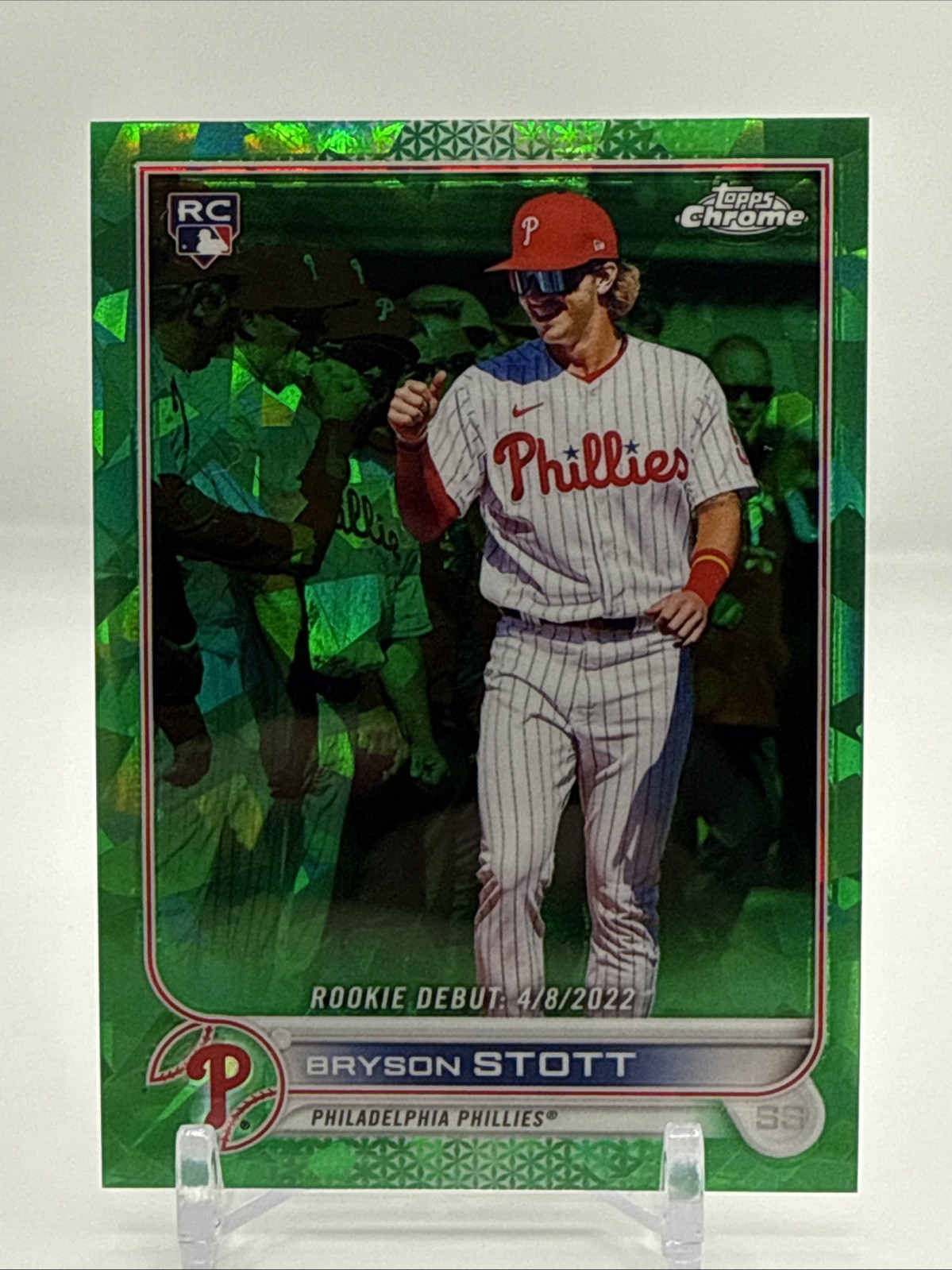 2022 Topps Chrome Update Series Sapphire Edition - Bryson Stott #US97 Green /75