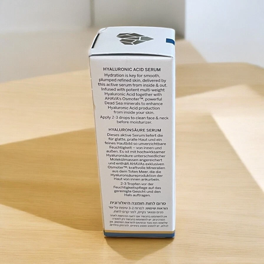 Сыворотка с гиалуроновой кислотой AHAVA 1 унция (30 мл) — усилитель увлажнения минералов Мертвого моря - Изображение 4 из 4