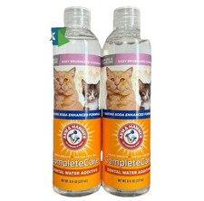 2x Arm Hammer Dental Water Additive for Cats Complete Care Fresh Breath/Tartar