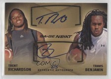 2012 SAGE Next Dual Auto 3/5 Trent Richardson Travis Benjamin #DA-59 Auto a6i