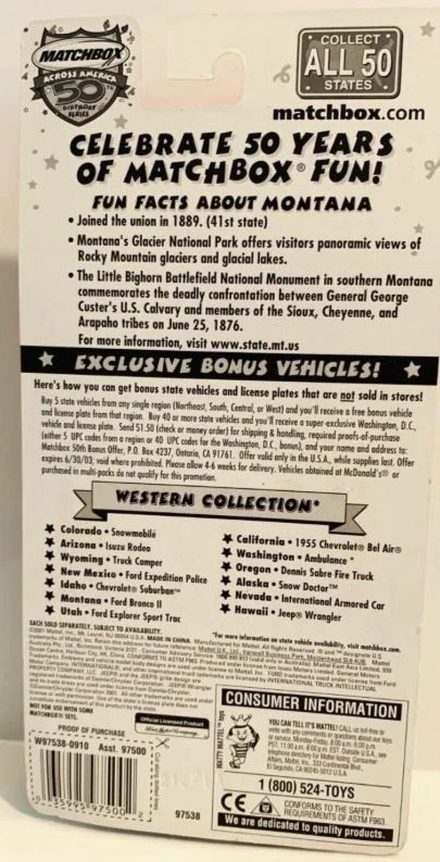 Camión mudo Matchbox Through America 50h serie BD NEBRASKA FORD MODELO DIORAMA DIFÍCIL DE ENCONTRAR Foto 4 de 4