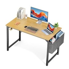 Computer Office Desk for Small Spaces, Writing Gaming Work 47 Inch Natural