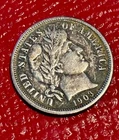 1903 Barber Dime. 'LIBERTY' on obverse. Nice