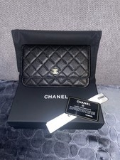 CHANEL Wallet On Chain (WOC) Schwarz Caviar L...