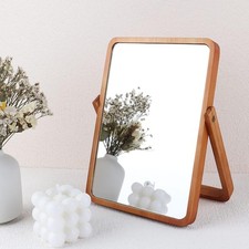 Small Dressing Table Vanity Mirror Free Standing Tabletop Makeup Mirror 360°