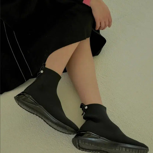 Sergio Rossi Maze Sock Sneakers Women 250mm Black Official