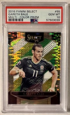 2016 Panini Select Multi-Color Prizm Gareth Bale #55 Wales PSA 10 Gem Mint