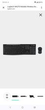 MK270 Wireless Keyboard and Mouse Combo for Windows, 2.4 Ghz, 8 Multimedia Keys,