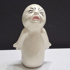 Vintage 80s Halloween Ceramic Porcelain Ghost Deco So Adorable! Take Me Home!