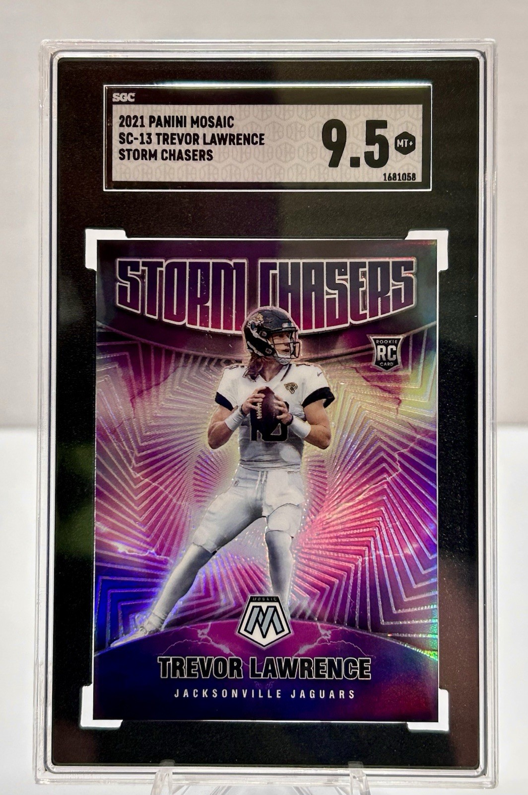 2021 Panini Mosaic "SGC 9.5" Trevor Lawrence (RC) Storm Chasers #SC-13