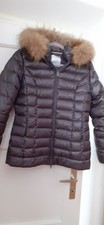 🌺🌺WIE NEU! *Bomboogie*  wunderschöne Daunenjacke grau Gr. 2 = 36  Echtfell