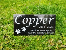 Grave Marker Headstone Garden Pet Loss Memorial Burial Stone Granite Plaque t22
