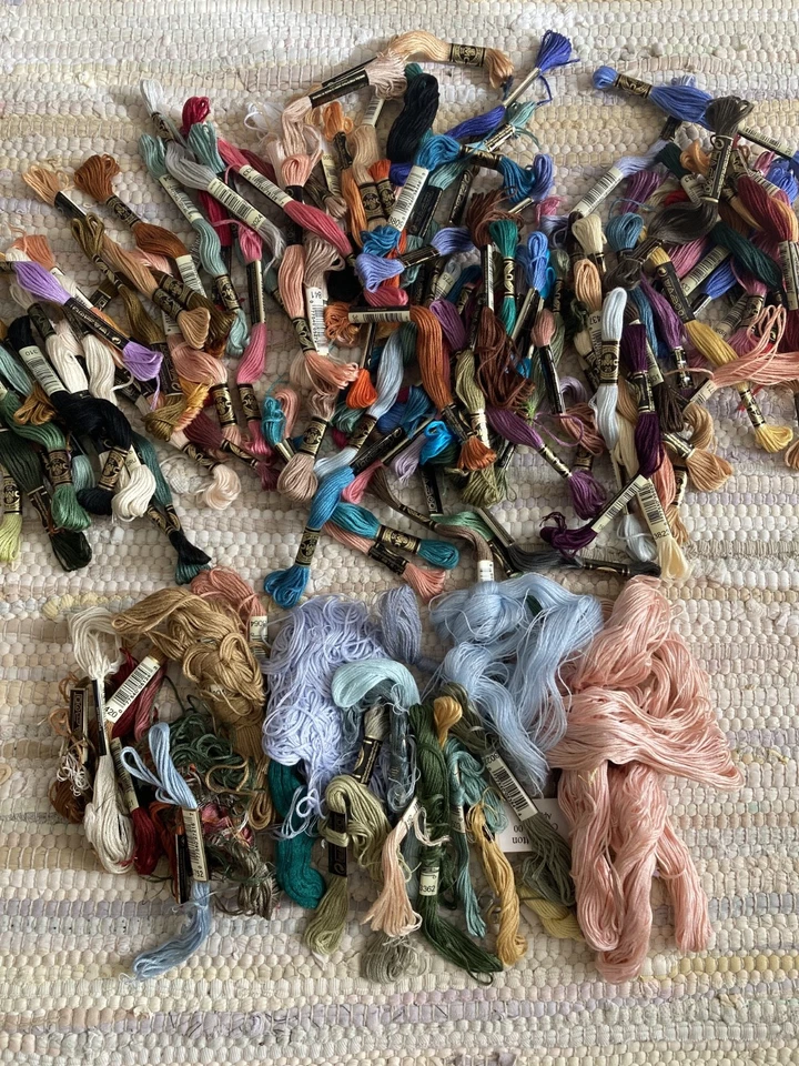 Huge Lot of 100 Assorted Color DMC Floss Plus Bonus - Image 2 of 4