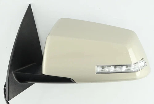 07 - 12 Acadia Outlook Traverse Heated Driver Side Mirror Turn Signal Gold Mist