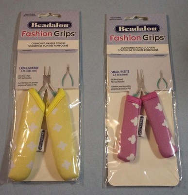 Beadalon  Fashion Grips  Cushioned Handle Covers for Tools, Small/Large jewelry