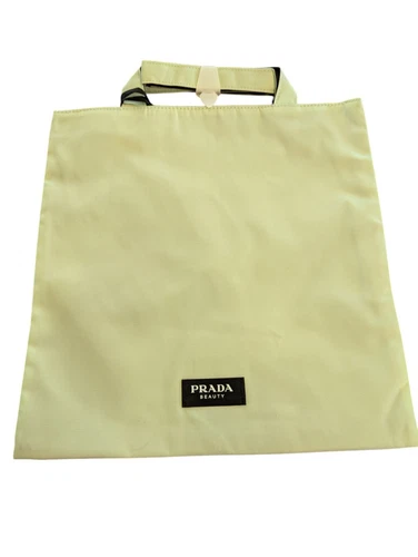 Sac fourre tout Prada Beauty + sac à poussière inutilisé vert clair comme neuf