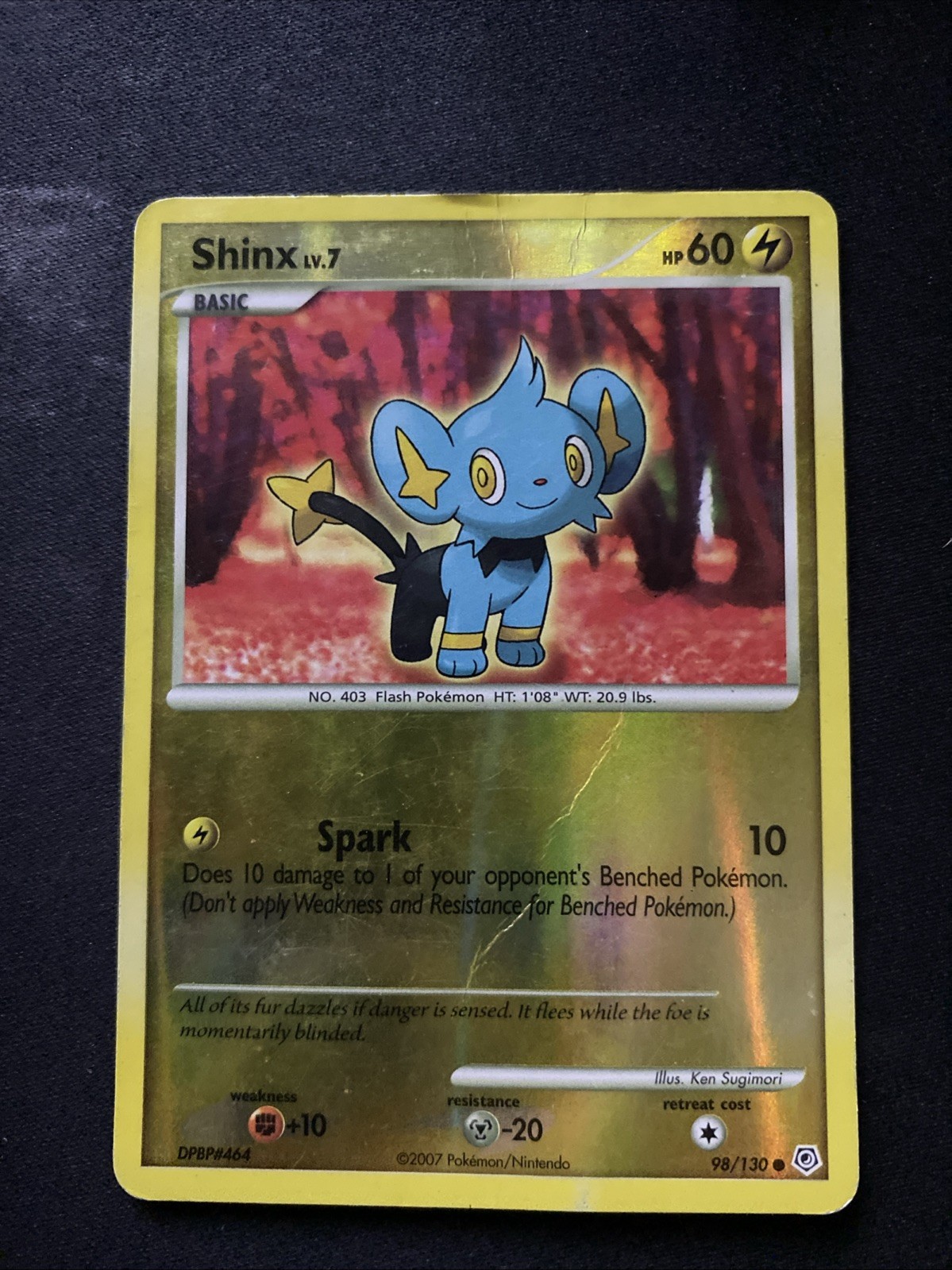 Shinx 98/130 Diamond and Pearl Reverse Holo