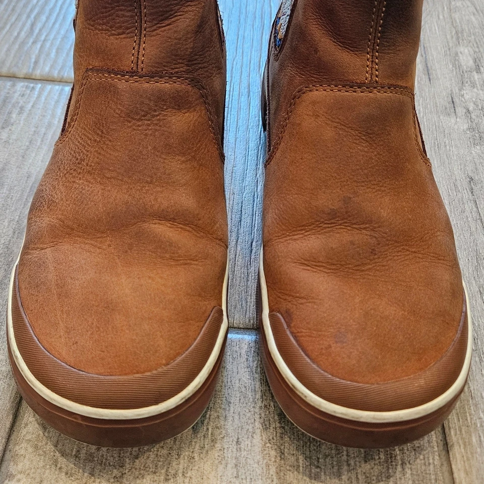 Keen Elsa Chelsea Botas Impermeáveis Isoladas Femininas 8.5 Couro Marrom Sapato de Inverno - Imagem 4 de 4