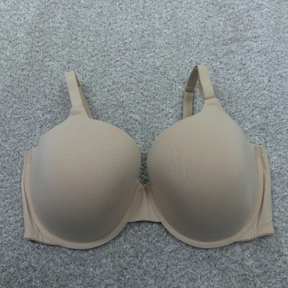 Juego de 3 sujetadores Fruit Of The Loom para mujer 42D negro blanco beige con aros FT797PK Foto 2 de 4