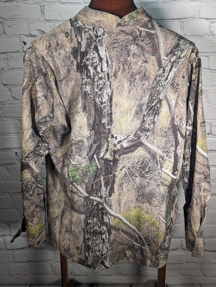 NWT Magellan Hunt Gear Shirt Womens Large Camo Mossy Oak Rio Button Up Poly - Image 4 of 4