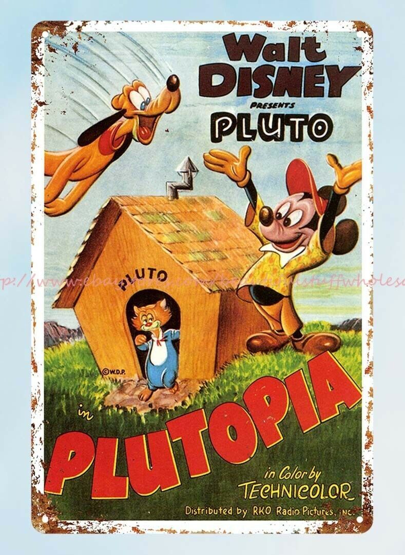 Retro Mickey Mouse Metal Tin Sign for Bedroom Wall Art 1951-image