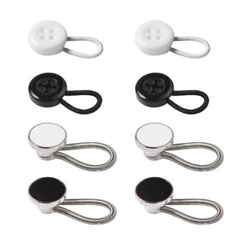 8Pcs Elastic Collar Button Extender for Shirt Dress Pants - Picture 10 of 15
