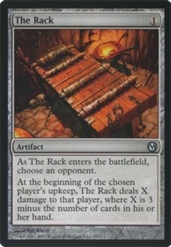 The Rack Magic mtg Light Play, English Duels of the Planeswalkers x1