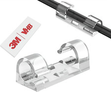 40Pcs Strong Adhesive Cable Clips with 50 Strips,Wire Clips,Cord Organizer Cable