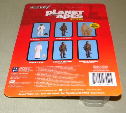 Figura de acción Mendez XXVI ReAction Super7 El planeta de los simios 3,75" 2019 - Imagen 13 de 15