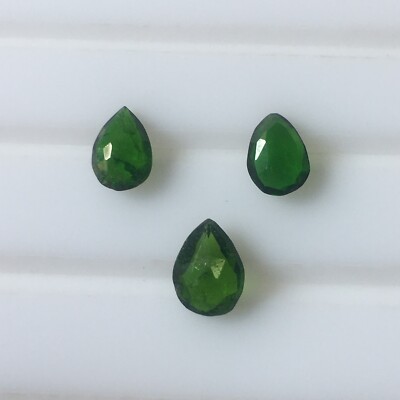 naturalFaceted green Tourmaline pear Tourmaline Gemstone Faceted Tourmaline Cut