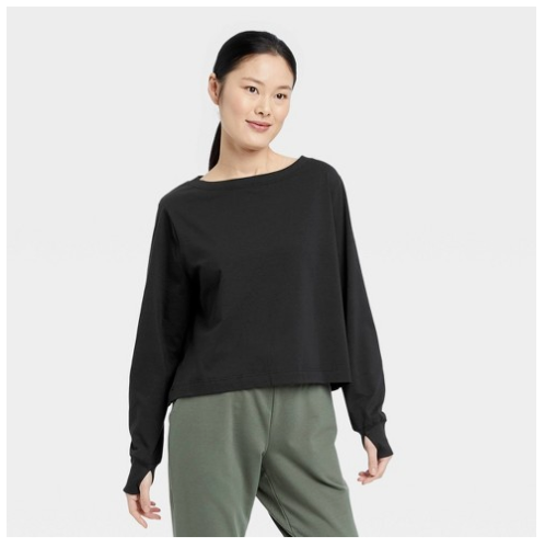 supima cotton long sleeve top